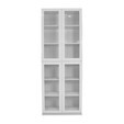 Book Cabinet With 4 Doors EDWD4226 (High Gloss White)
